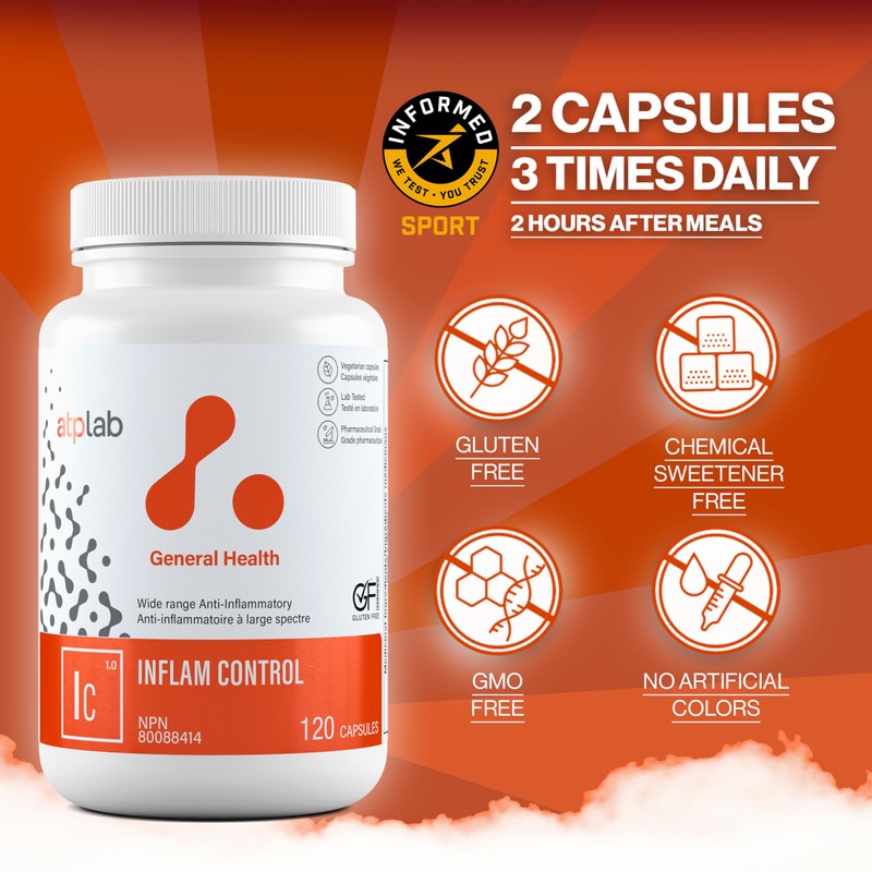 ATP LAB Inflam Control, 120 Capsules - Joint & Muscle