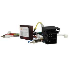 CAN-Bus Adapter Steering Wheel Remote Control Compatible with Fiat 500, Fiorino, Punto, Ducato, Qubo Citroen Nemo, Combo, Peugeot Bipper with Antenna Adapter