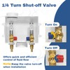 2-PACK GUOFIS Washing Machine Outlet Box with Stainless Steel Hammer