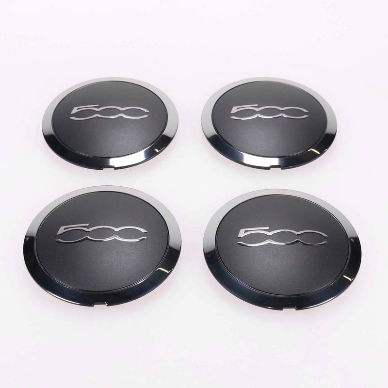 Fiat Genuine 4 Piece Hub Cap Set Compatible with Fiat