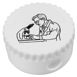 Azeeda 'Wissenschaftler untersuchen einen Mikroskop-Objektträger' Kompakt Spitzer (PS00039617)