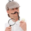Smiffys Detective Kit, Multi-Coloured with Hat, Pipe & Magnifying Glass,