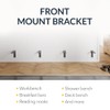 IRONSUPPORTS.COM Iron Supports Front Mount Heavy-Duty Bench Bracket - Wall