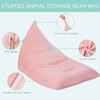Aubliss Stuffed Animal Storage Bean Bag Chair Cover, 50"x 35"
