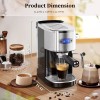 Unbranded 20 Bar Semi-Automatic Coffee Espresso Maker,Milk Frother Steam Wand,LCD