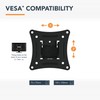 MAHARA Multi-position TV Wall Mount - Black single arm TV