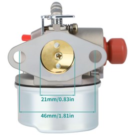 SIMPERAC 640350 640271 Carburetor for Tecumseh Engine Craftsman 4.5hp 5hp 6.5hp 6.75HP 21” 22” Weed Trimmer Lawn Mower Parts 640303 for Toro 22 in Recycler LV195EA Engine Mower 36905 Air Filter