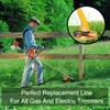 COSY GARDEN TOOLS String Trimmer Line, Commercial Grade Orange Pentagon