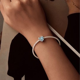 BABAMIA 925 Sterling Silver Charms For Bracelets And Necklaces, Butterfly Cat Beads Charms For Women Jewelry Gift (Blue starfish)