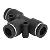 10pcs Pneumatic Tube Fitting Durable PVC Stable Sealing Corrosion Resistance