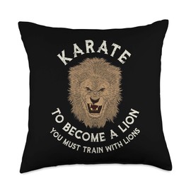 Karate Sports Training Saying Quote Cool Martial Arts Gifts Throw Pillow