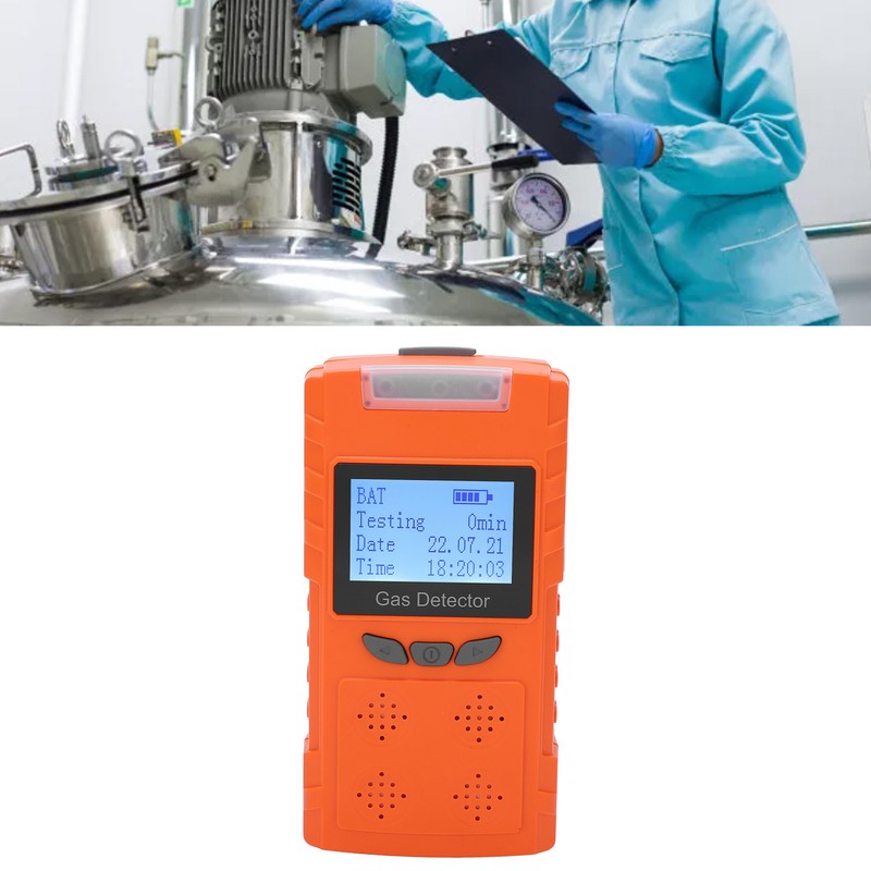 Gas Detector Multifunctional ABS Housing Dustproof IP65 Gas Monitor Meter