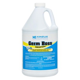 KINZUA ENVIRONMENTAL Germ Boss, Multipurpose Disinfectant Cleaner & Deodorizer, Disinfectant Liquid Concentrate with Fresh Scent for Homes, Kennels, Institutional & Industrial Strength, 1 Gal