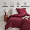 MR&HM Bed Linen 135 x 200 cm 2-Piece Dark Red