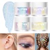 LANGMANNI Holographic Body Glitter Gel/Eyeshadow Cosmetic Grade for Body, Face,