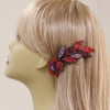 Hair Barrettes for Women Faux Rhinestone Stem Rose Hair Barrettes