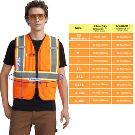 A-KSAFETY Xsmall Orange High Visibility Safety Vest