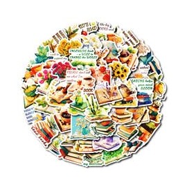 Creativity Shuxiang Stickers for Water Bottle,50 PCS Beautiful Ins Wind Scrawl Stickers Pack for Guitar Suitcase Laptop Phone Luggage,Waterproof Vinyl Stickers for Teens Girls Children Party Favors