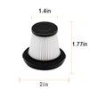 2 Pcs Bed Vacuum Cleaner Filters, Replacement Filter Compatible with