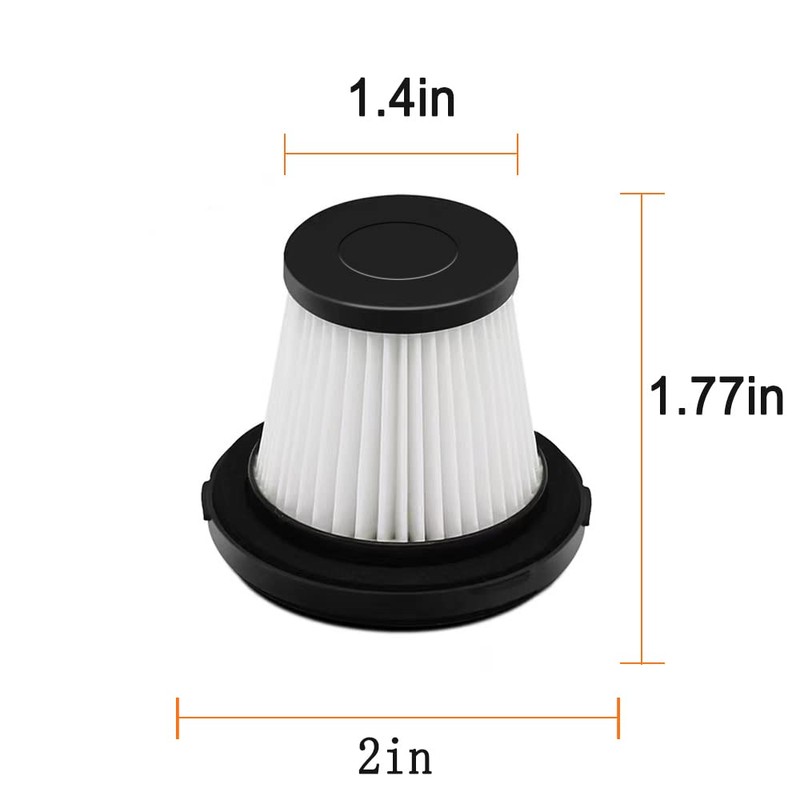 2 Pcs Bed Vacuum Cleaner Filters, Replacement Filter Compatible with