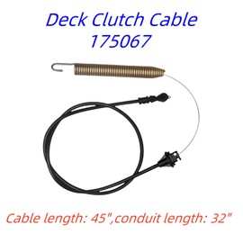 SHJDHX 175067 Deck Clutch Cable for Craftsman AYP Husqvarna Poulan 169676 532169676 532175067 21547184 42 inch Lawn Mower