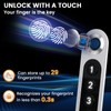 19.7" Tall Biometric Wall Safe Between 16" Studs, Fingerprint &