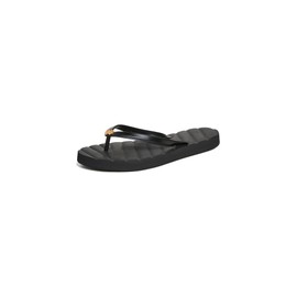 Tory Burch Women's Kira Flip Flops, Perfect Black/Gold, 7 Medium US