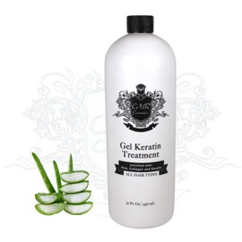 CMR Cosmetics Brazilian Keratin Hair Treatment Gel - Straightening, Smoothing & Repairing Formula, Adds Volume & Gloss, Reduces Frizz, Preserves Waves, Suitable for All Hair Types