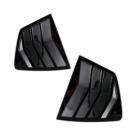 Gloss Black Left + Right Side Window Louver Shutter Cover Trim Fit for Honda Accord 2008 2009 2010 2011 2012 2013