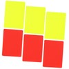 BESPORTBLE 6pcs Portable Referee Cards Kit Red Yellow Cards for