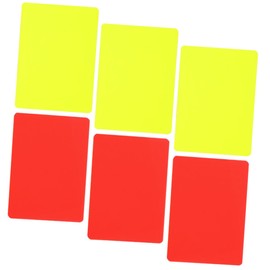 BESPORTBLE 6pcs Portable Referee Cards Kit Red Yellow Cards for Soccer and Sports Matches Easy to Use Compact Design for and Flipping