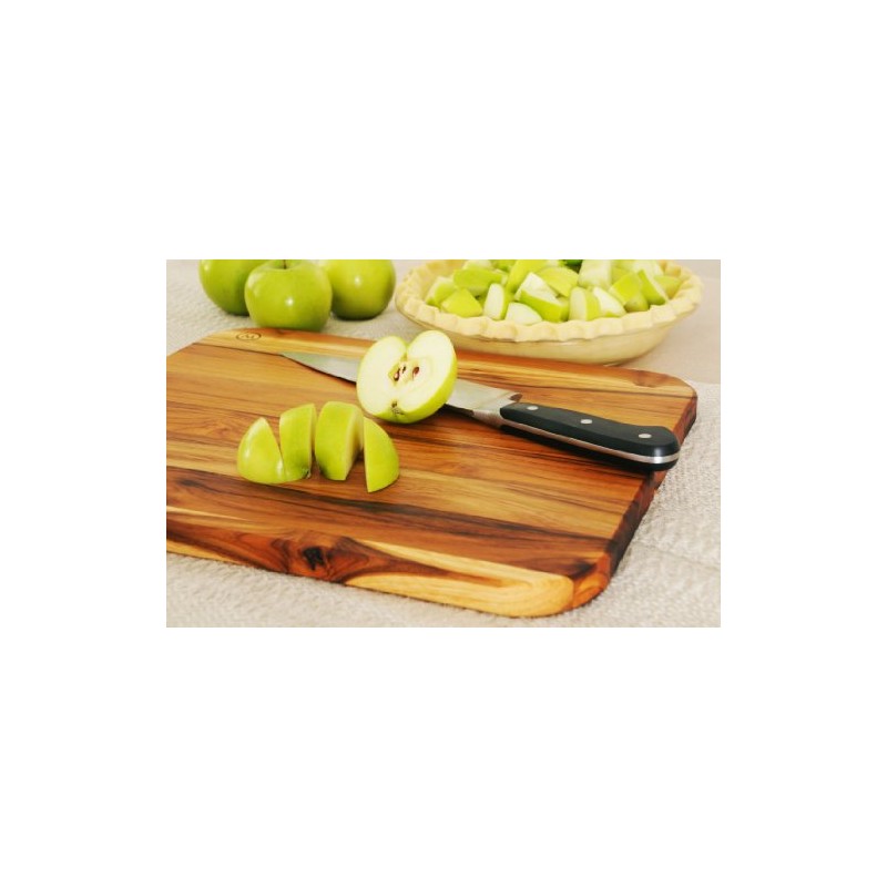 Madeira Mario Batali M-03 Edge Grain Teak Utility Board, Large