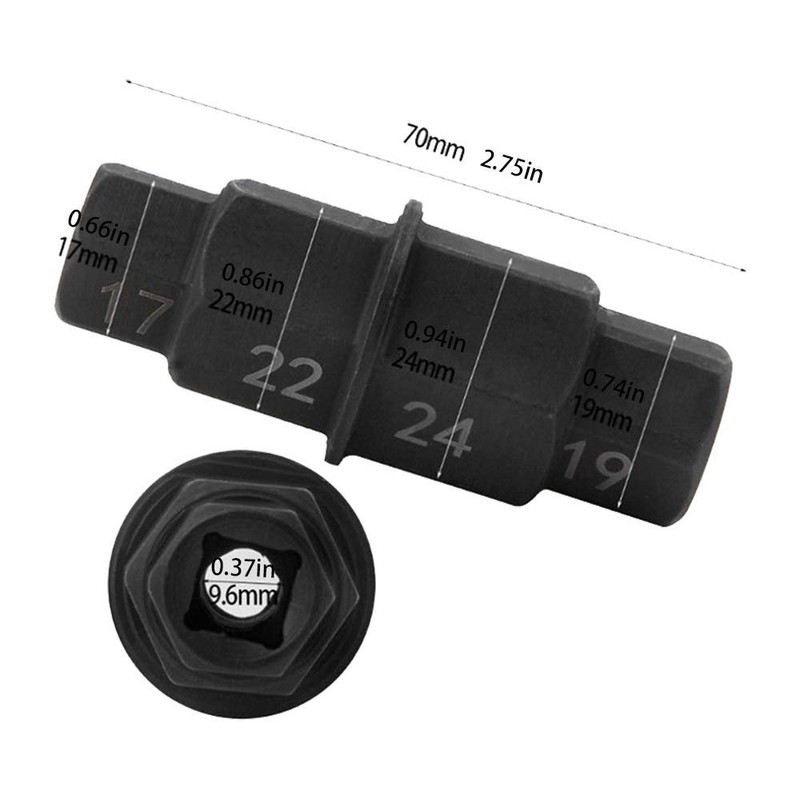 NACHEE Motorcycles Hex Axle Tool - 17, 19, 22, 24