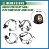A ABSOPRO Front Rear Left Right ABS Wheel Speed Sensor,