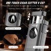 LIHTUN Multi-Function Cigar Torch Lighter - Built-in Cigar Holder &