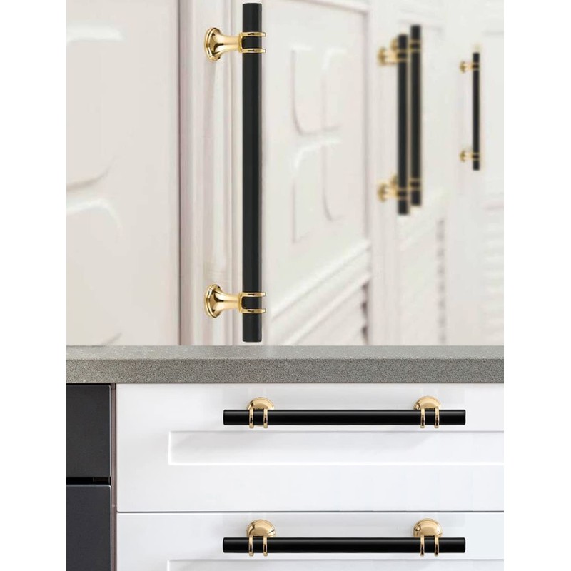 Susenya Kitchen Drawer Pulls,6-Pack Handle Pulls for Cabinets 3.8" Hole