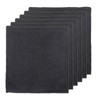 6 x Microfibre Cleaning Cloths, Black Microfibre Cloths, Barista Cloth,