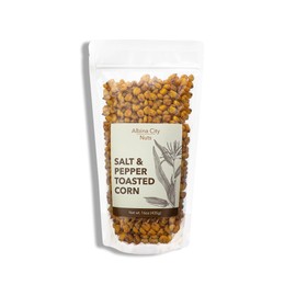 Albina City Nuts Salt & Pepper Toasted Corn – Tasty Snack with a Gentle Crunch that’s full of Flavor and Made from Non-GMO Ingredients Free of Sulfites, Gluten, Artificial Flavors, & Preservatives – 1lb