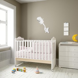 Baby Monitor Adhesive Mount, Compatible with Infant Optics DXR 8 & DXR-8 Pro Baby Camera, 360° Swivel and Arbitrary bending, Adjustable to Get Better View, Easy to Install, No Drill (Adhesive Mount)