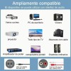 Transmisor Receptor Bluetooth 5.0 QYJU Aux Jack 3.5mm Negro Para