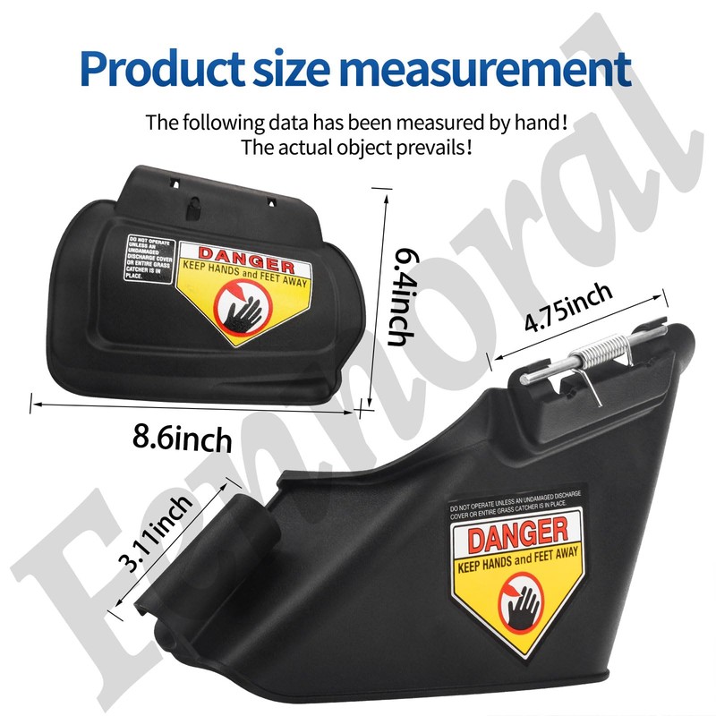 Fennoral 731-07131 987-02516A Side Discharge Chute and Hinged Mulching Plug