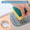 RUFCRIL Soap Pump Dispenser and Sponge Holder, 12 Ounces /