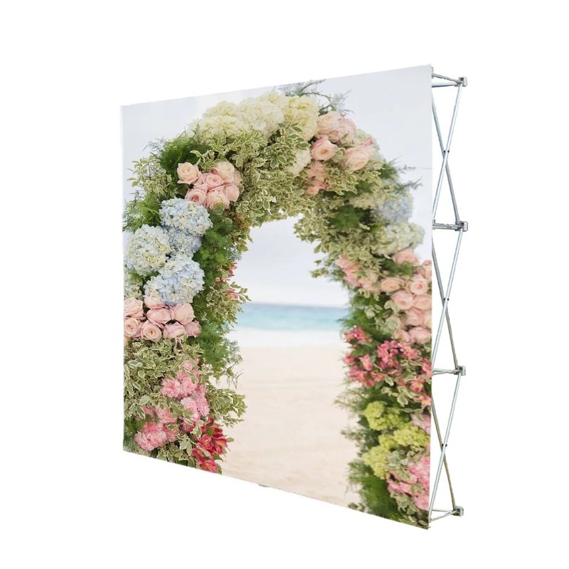Tongjie New Style Aluminum Alloy Frame pop up Banner Display