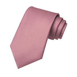 RBOCOTT Dusty Rose Tie Mens Necktie for Business and Wedding Party(30)