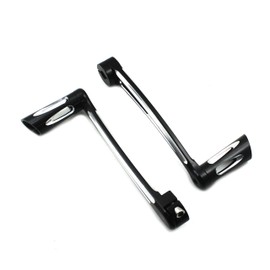 HDBUBALUS Motorcycle Shift Lever Shifter Pegs CNC Aluminum for Harley Touring Softail Trike Black