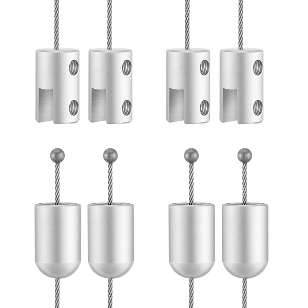 MorningRo 4 Pack Ceiling Sign Hanger Hanging Sign Bracket Display