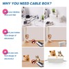 Powerking Cable Management Box, Cable Organizer for Hide and Conceal