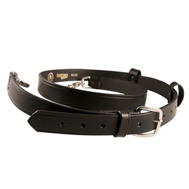 BOSTON LEATHER Fireman's Radio Strap - Black - X-Large
