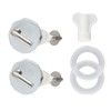2 x Toilet Seat Hinges Toilet Seat Fixings Fixings Top