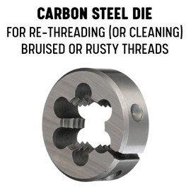 Drill America m20 X 2.5 2" OD Carbon Steel Round Die, DWT Series